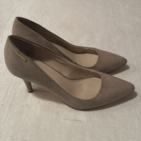 Calvin Klein Kimberly Pointed Toe Nude Heels - Picture 4 of 6